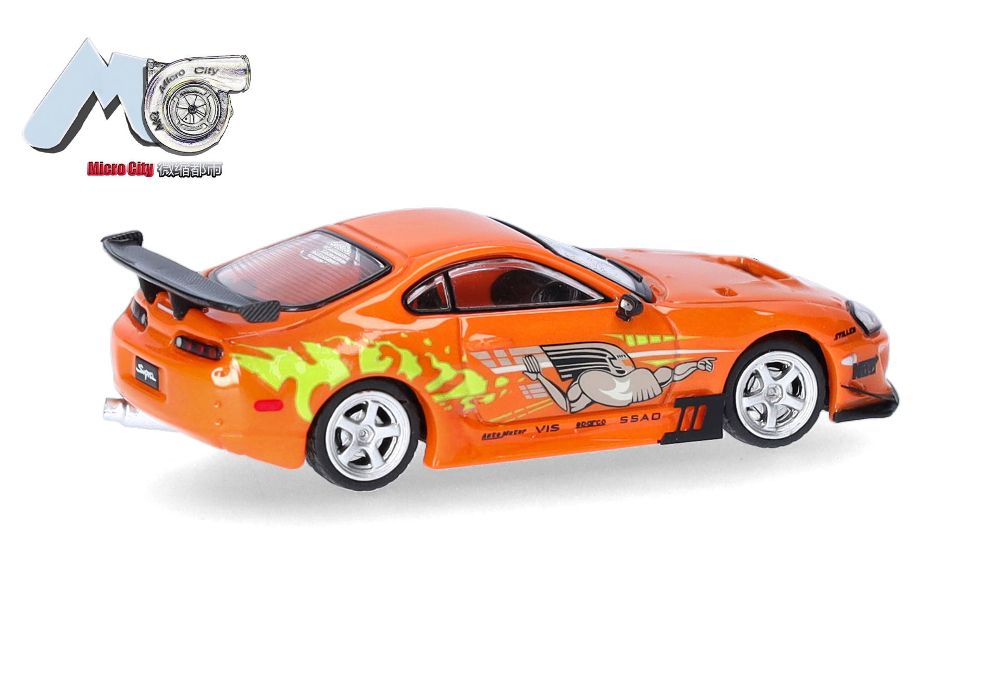 Herpa 87MC000018 MicroCity: Toyota Supra orange "F'n'F" (1993-2002) 1:87