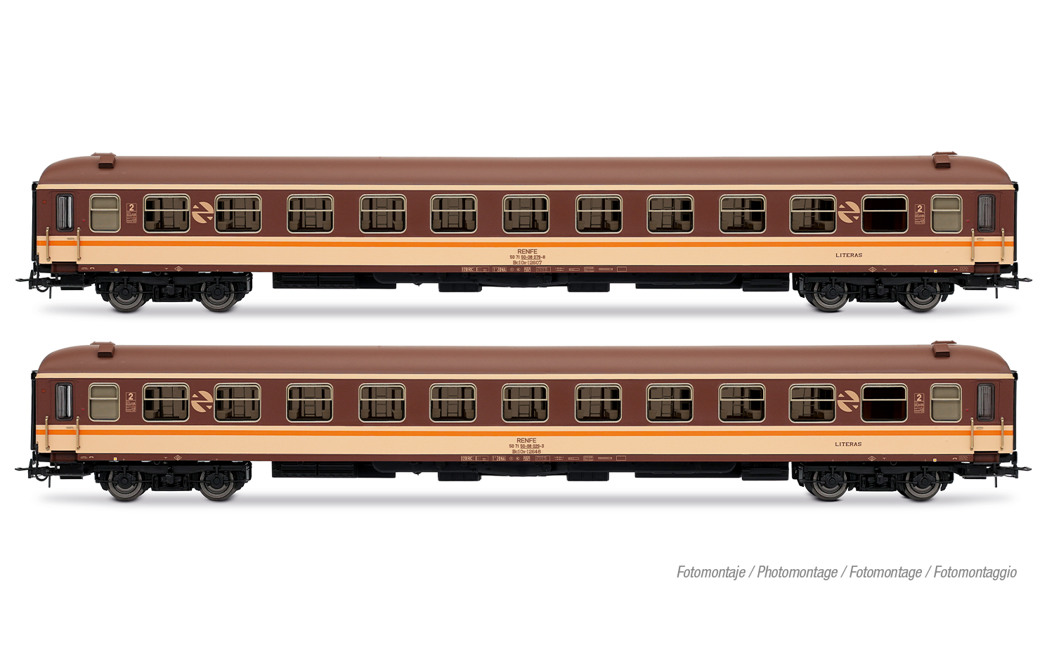 Electrotren HE4039 RENFE, 2er-Pack „Estrella Bahía de Cádiz”, Bc10x-12600, Estr