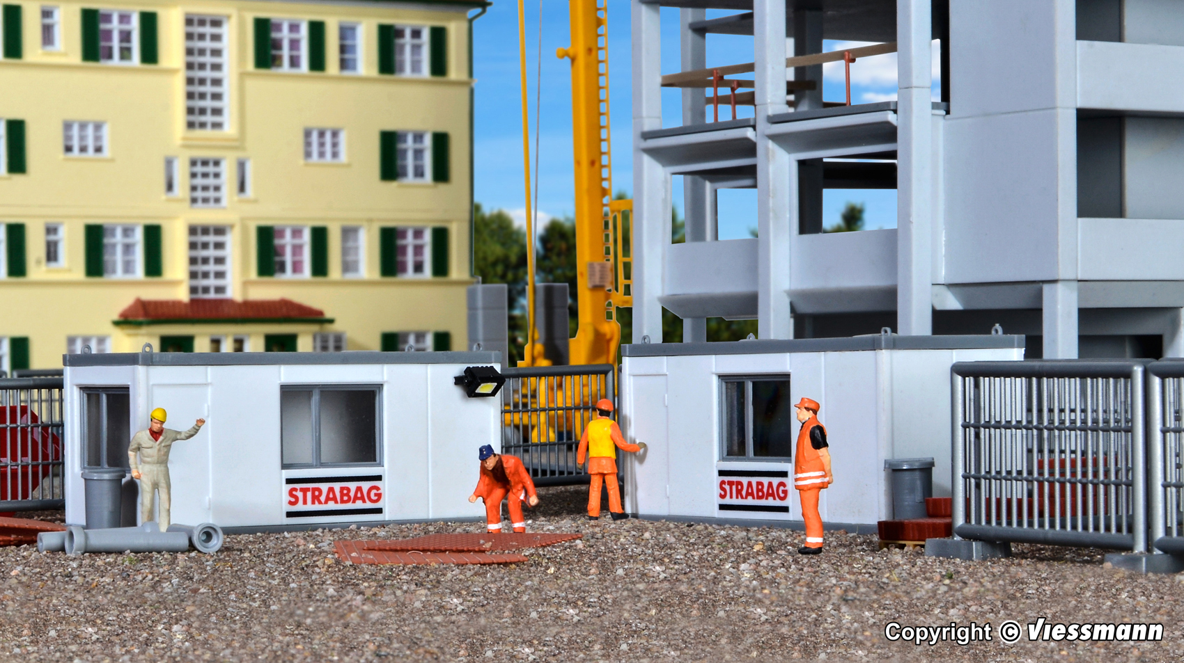 Kibri 38626 Gebäude-Container STRABAG 1:87 Spur H0 Bausatz