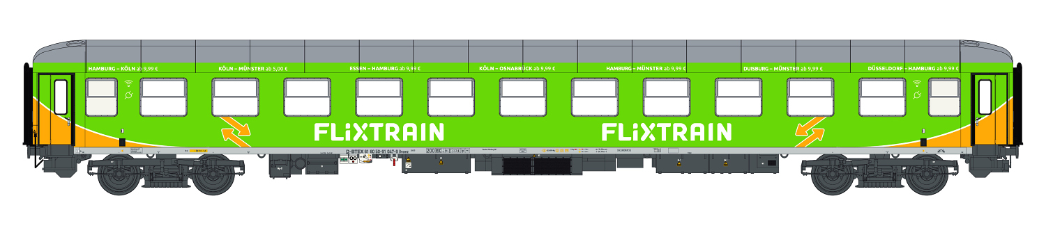 LS Models 58501 Liegewagen Bvcmz 248.5 Flixtrain Ep.VI Spur TT