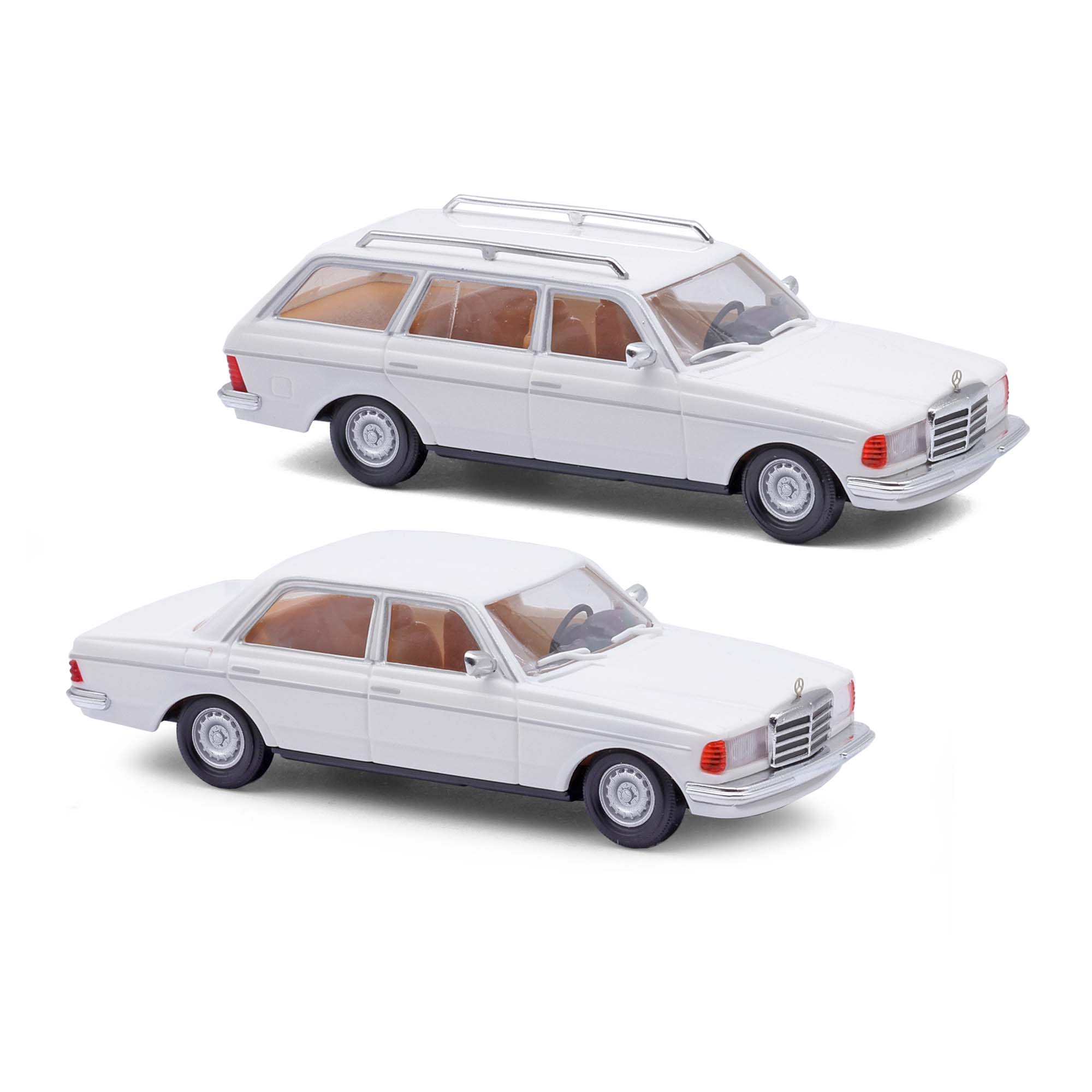 Busch 46985 MB W123 Limo & T Mod weiß H0