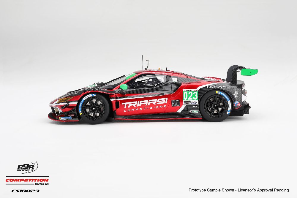 BBR CS18023 1:18 FERRARI 296 GT3 #23 TRIARSI COMPETIZIONE IMSA PETIT