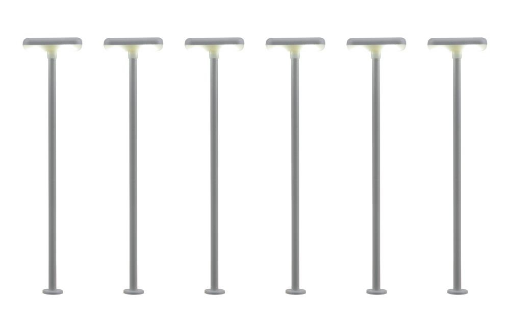 Viessmann 63646 H0 Bahnsteigleuchte, 2 LEDs weiß, 5+1