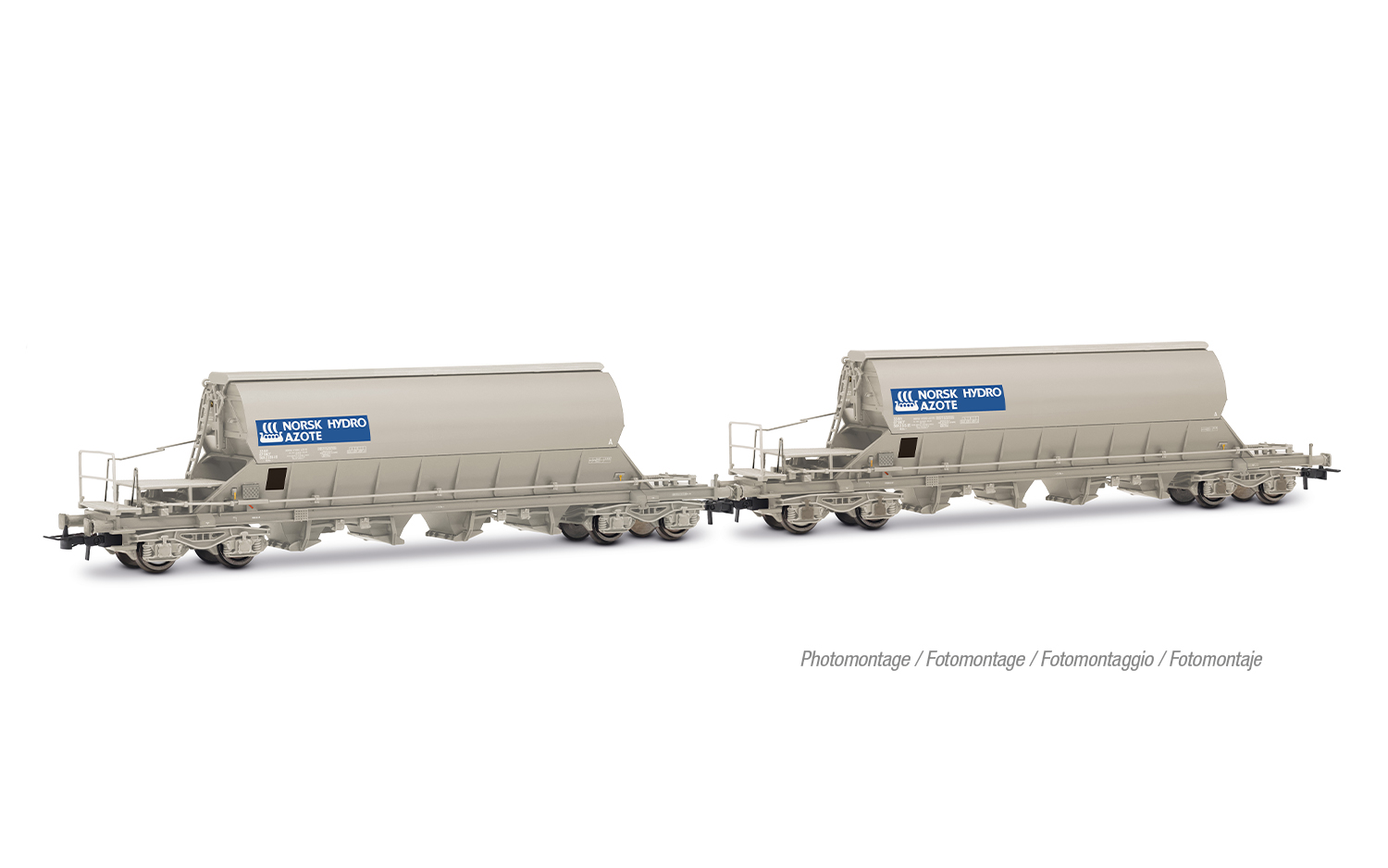Jouef HJ6307 SNCF, 2-tlg. Set 4-achs. Schwenkdachwagen der Bauart Taoos,