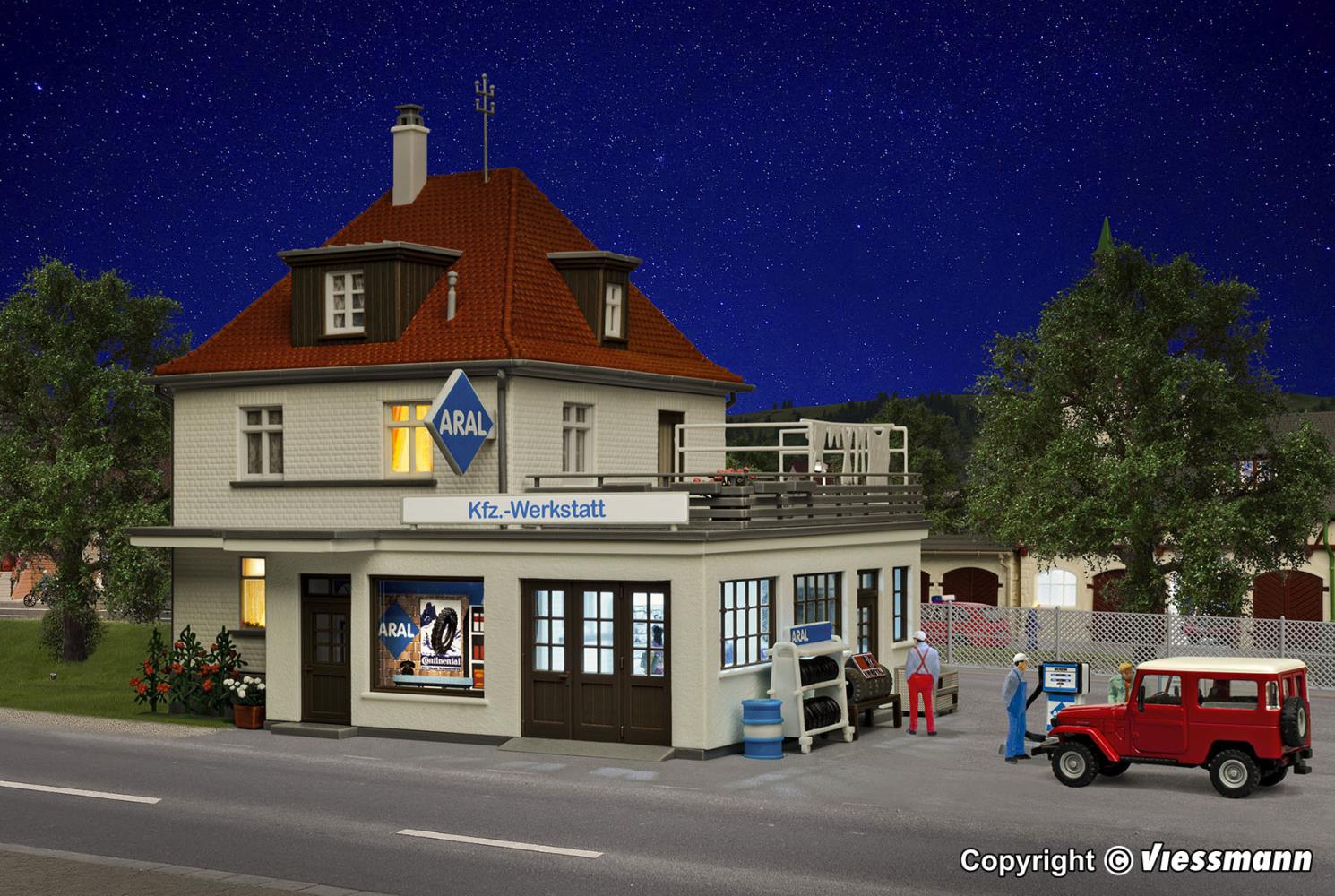 Kibri 38202 Wohnhaus mit Werkstatt 1:87 Spur H0 Bausatz Neu