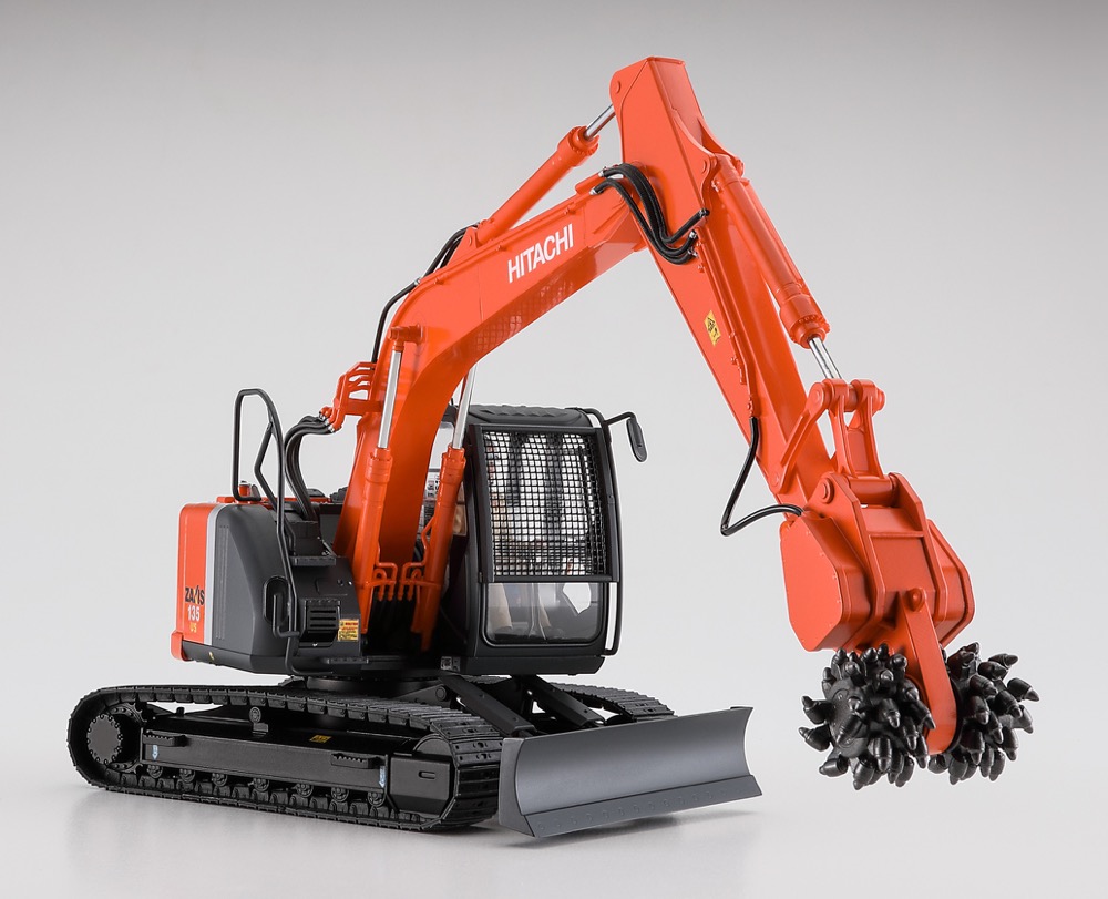 Hasegawa 66111 Hitachi Zaxis 135US mit Messerkopf 1:35 Bausatz NEU