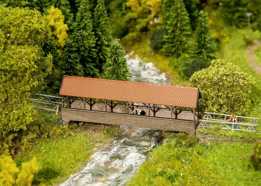Faller 222574 Überdachte Fußgängerbrücke 1:160 Spur N Neu OVP