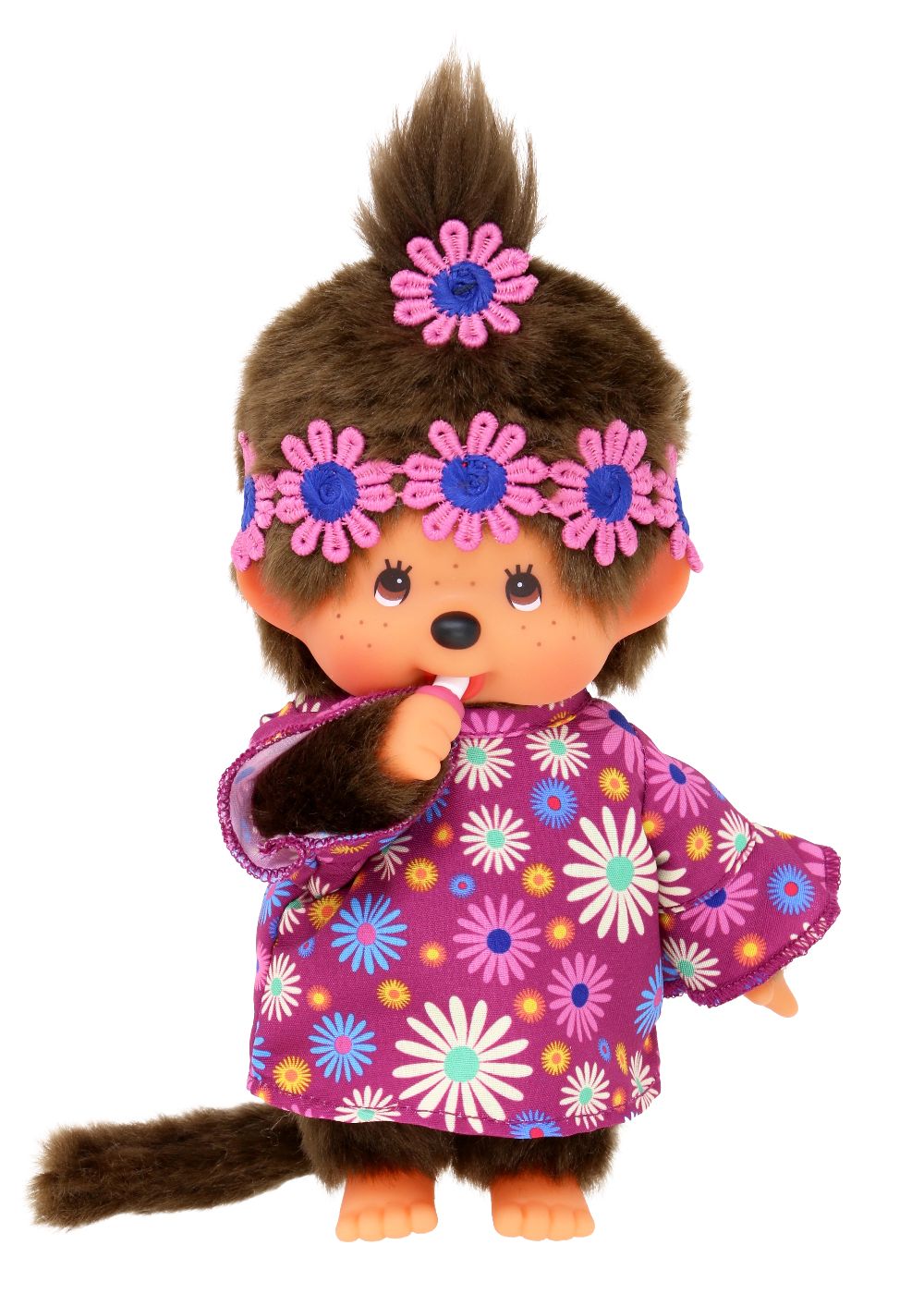 Monchhichi 252893 Plüschfigur Flower Power Mädchen 20 cm Stoff NEU