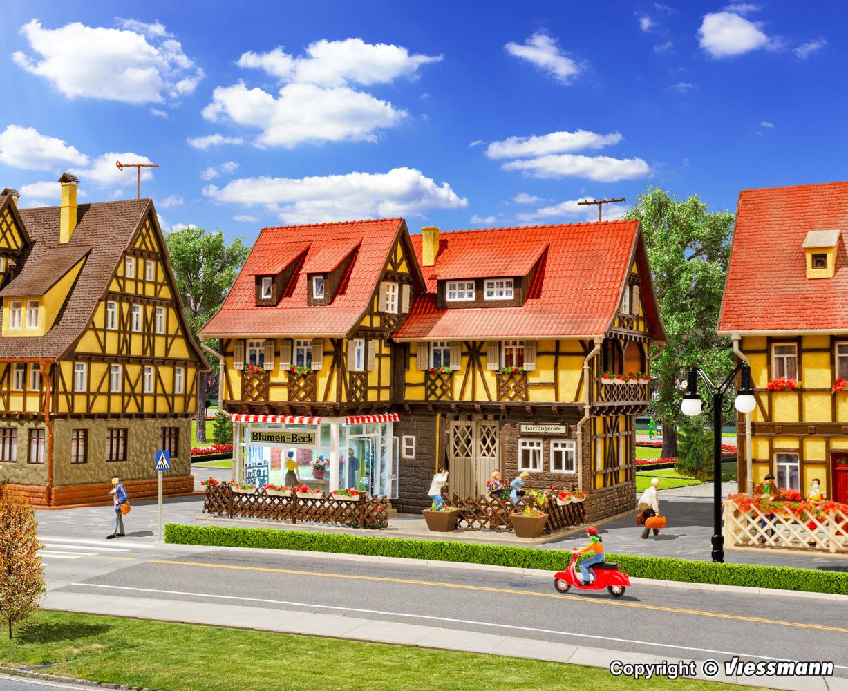 Vollmer 43692 Blumengeschäft mit Inneneinrichtung 1:87 Spur H0 Neu