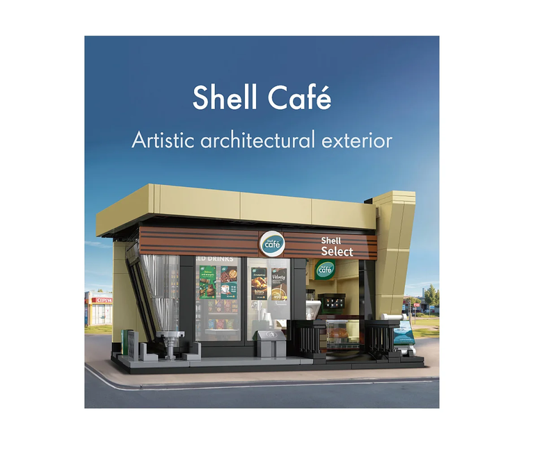CaDA C66033W Shell Select Café 1:30 Bausatz NEU OVP Bricks