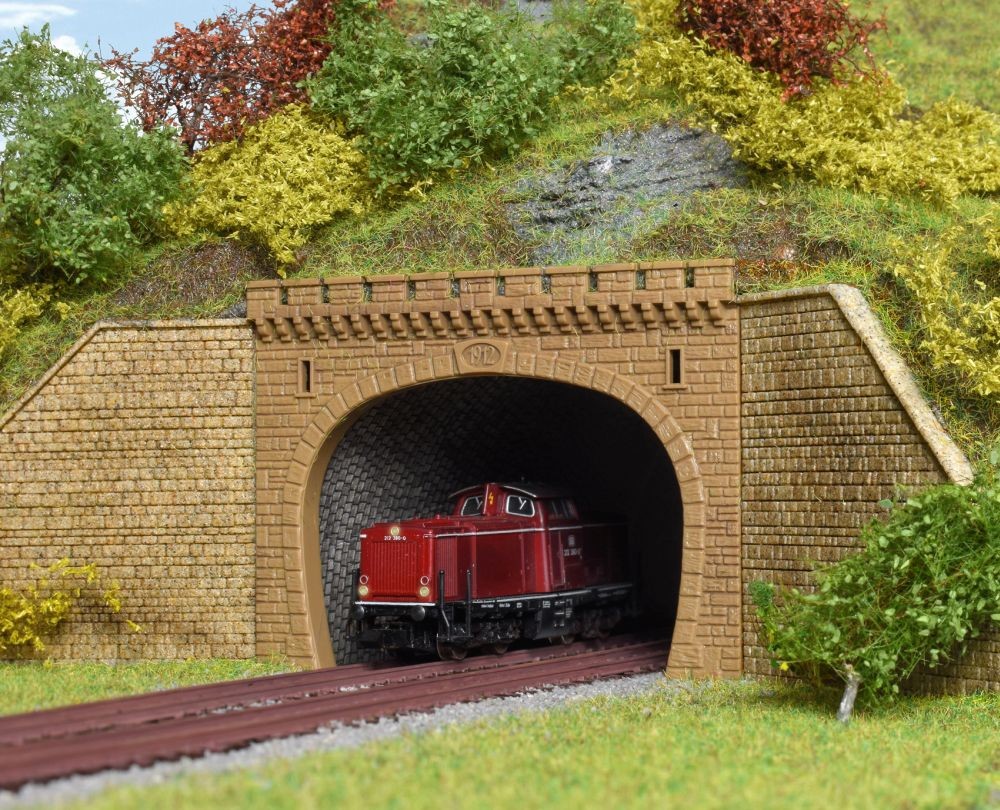 Vollmer 47812 N Tunnelportal, zweigleisig, 2 Stück