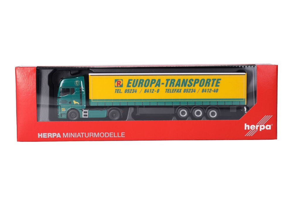 Herpa 319874 MAN TGX GX GarPl-Sz "Rubart Europa-Transporte" 1:87