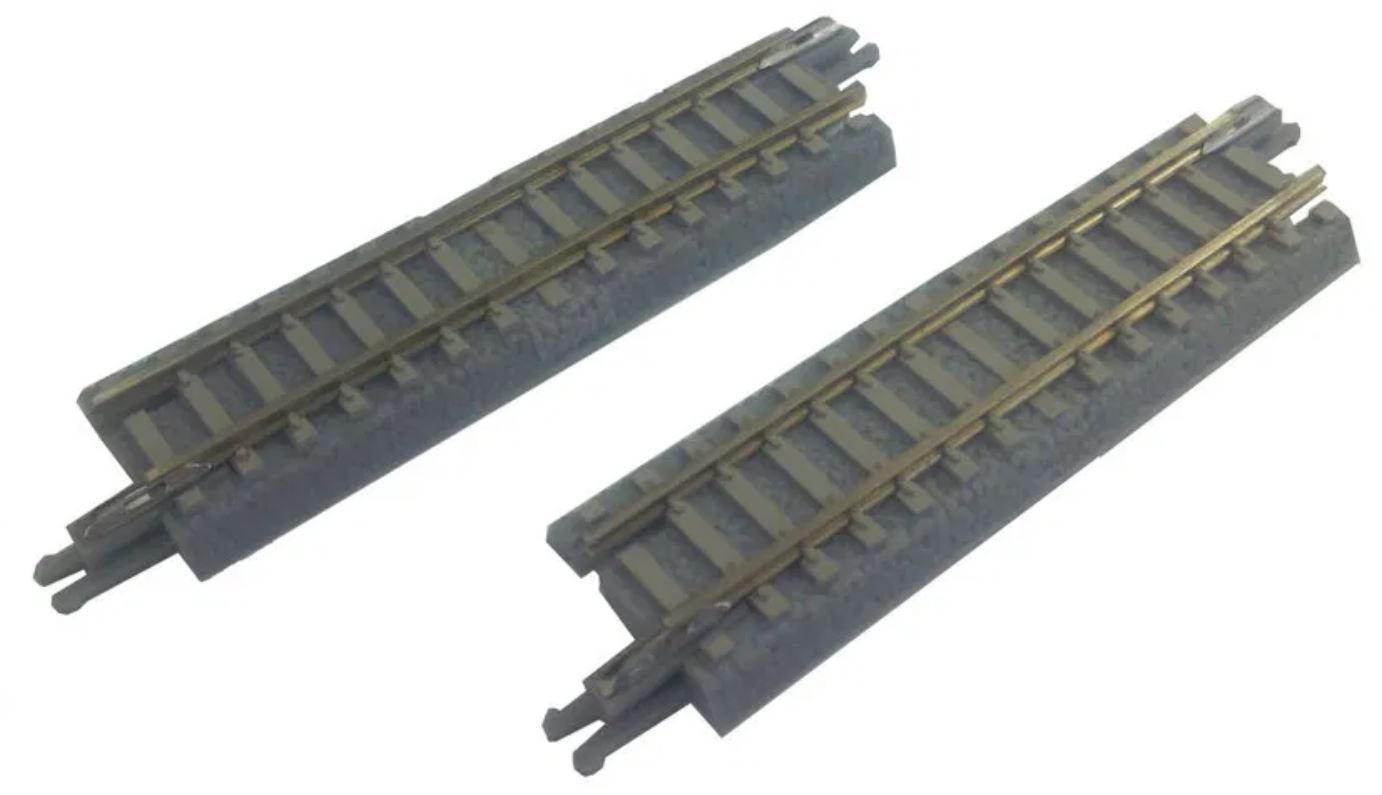 Rokuhan R048 Gleis gerade 55 mm mit Betonschwellen 1:220 Spur Z