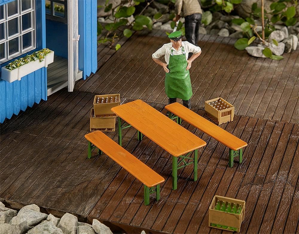 Pola 333222 Biertisch und -bänke 1:22,5 Spur G Neu OVP
