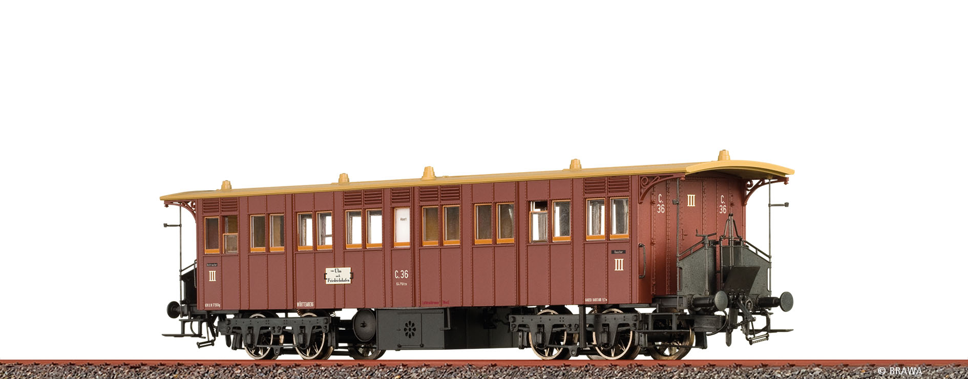 Brawa 45717 H0 Personenwagen C. K.W.St.E.