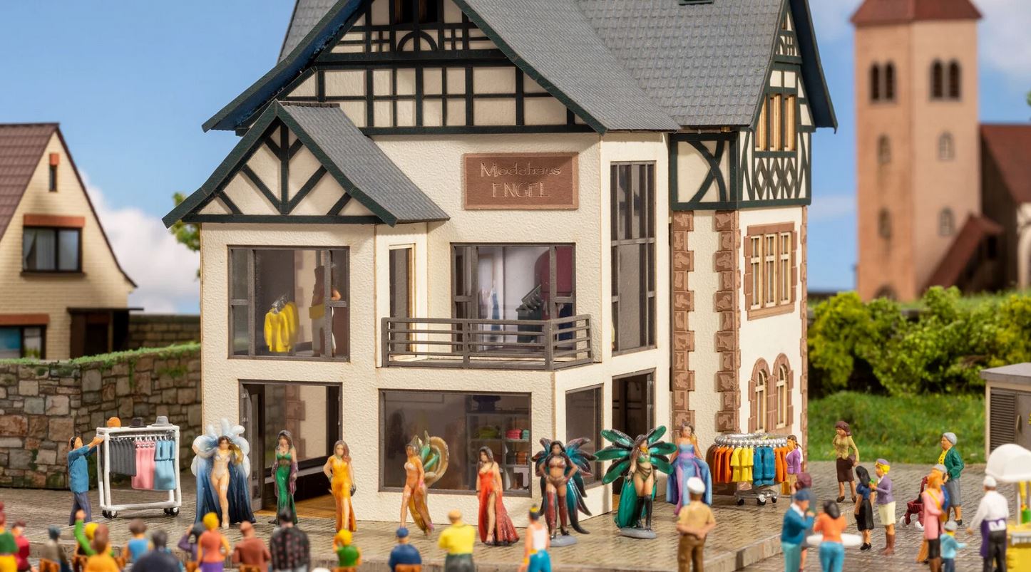 Noch 66501 Modegeschäft mit micro-motion Modeschau 1:87 Spur H0