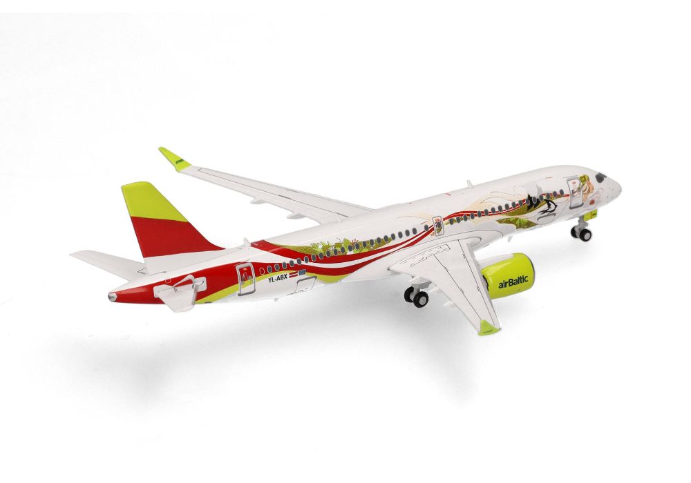 Herpa 562850 airBaltic Airbus A220-300 "50th A220" 1:400 NEU OVP