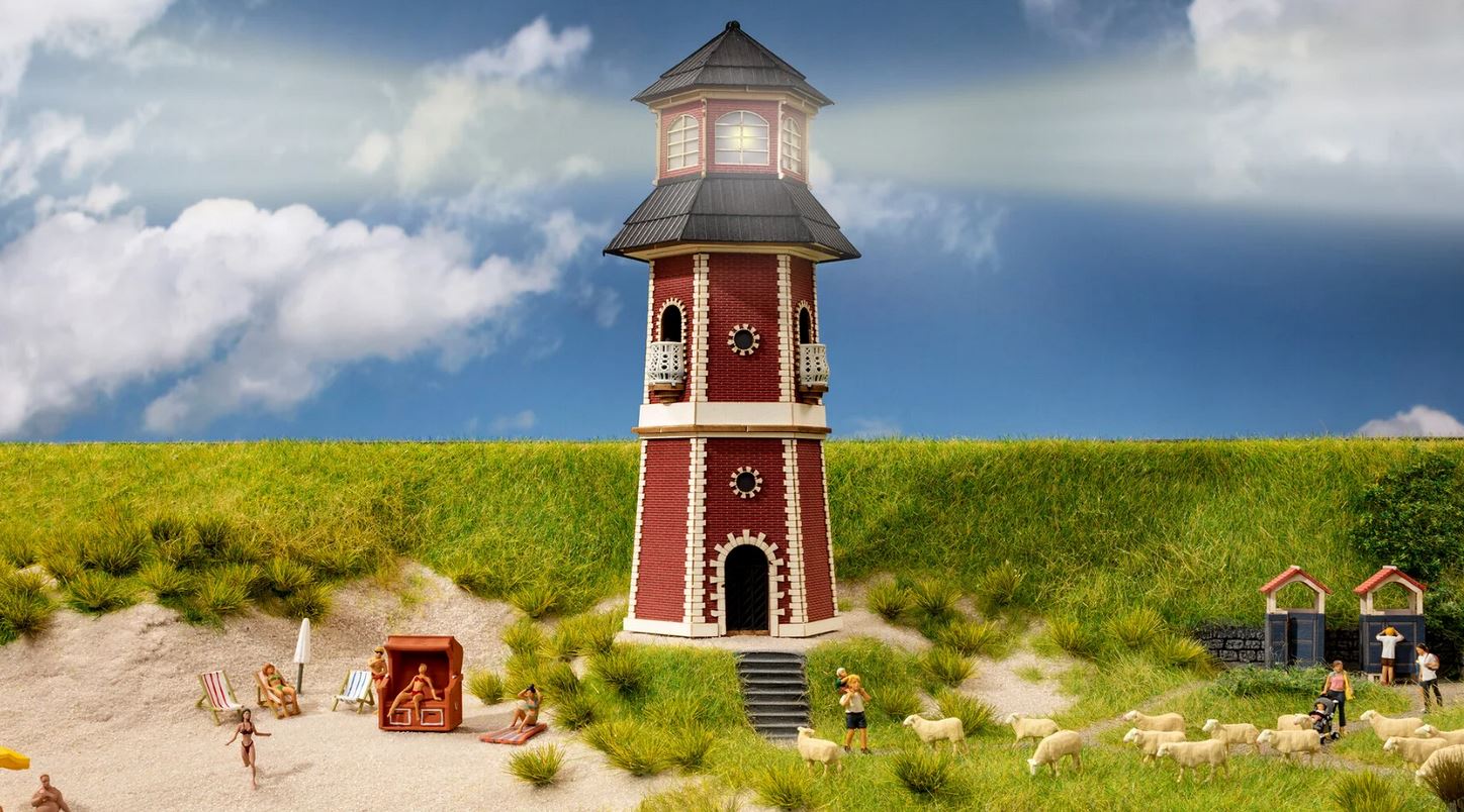 Noch 66831 Leuchtturm mit Lichtsignal 1:87 Spur H0 Bausatz Neu