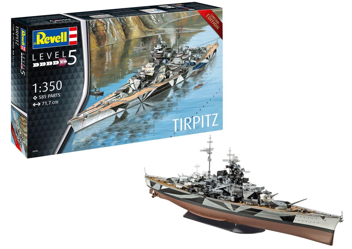 Revell 05096 German Battleship "Tirpitz" 1:350 Bausatz NEU OVP