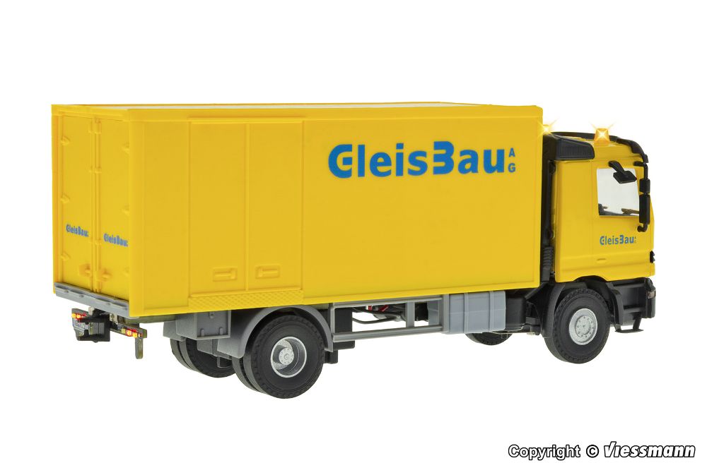 Viessmann 8117 MB ACTROS 2-achs Kofferaufbau GleisBau 1:87 Spur H0