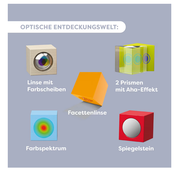 HABA 2013397001 Entdeckerbausteine Optik NEU OVP 7 Bauklötze