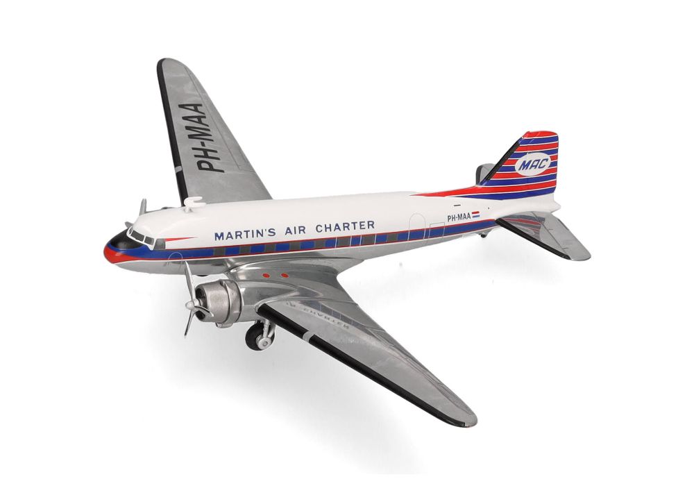 Herpa 573566 Martin's Air Charter Douglas DC-3 - PH-MAA 1:200 Neu