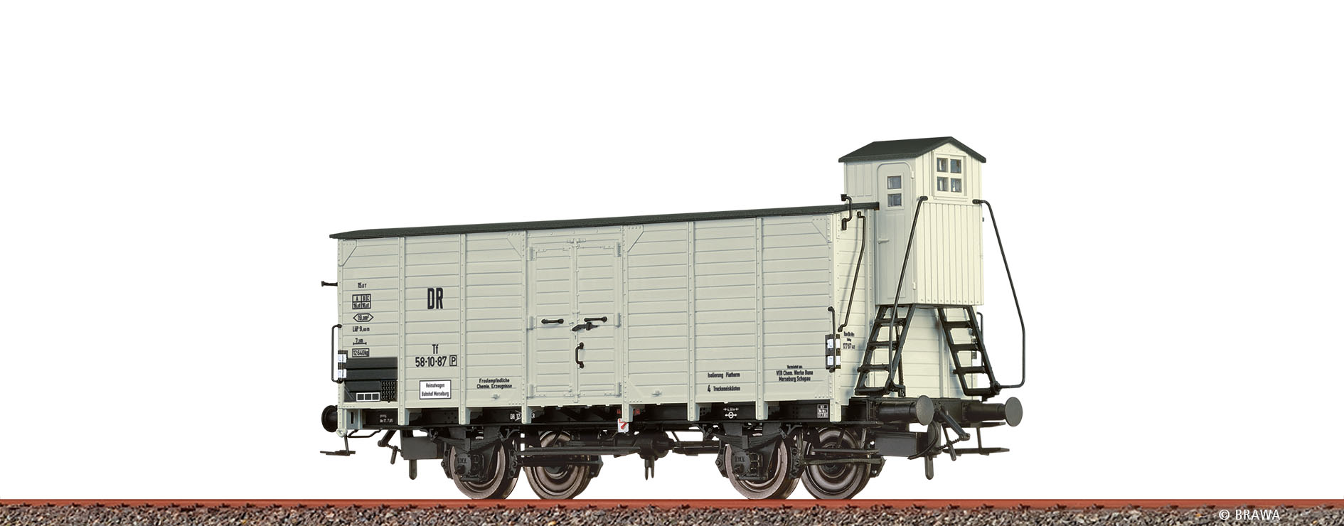 Brawa 51217 H0 Kühlwagen Tf "VEB Chem. Werke Buna" DR