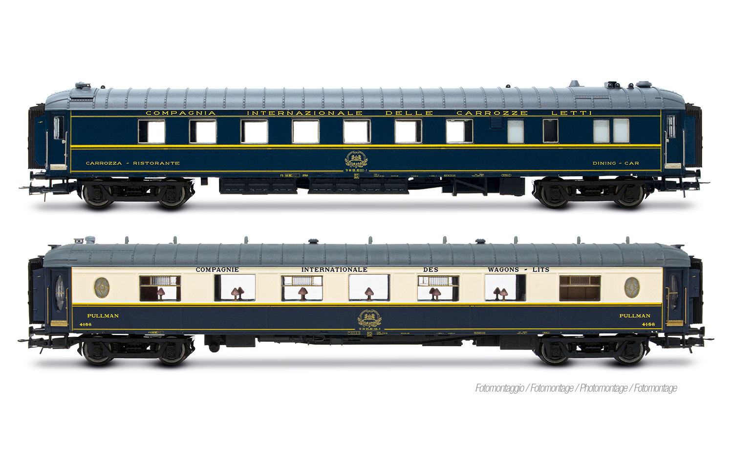 Rivarossi HR4428 CIWL, 2-tlg. Set „R30/R33“ Milano-Napoli, WR „Pistoiesi“ + W