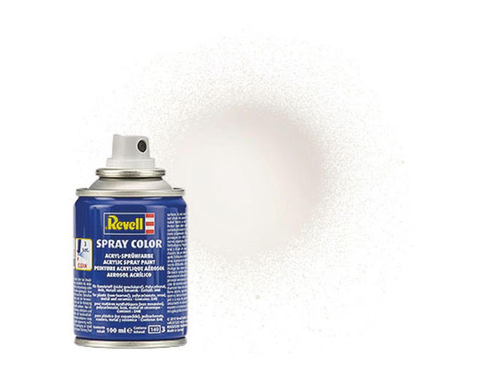 Revell 34104 Spray Color weiß glänzend RAL 9010 100 ml NEU