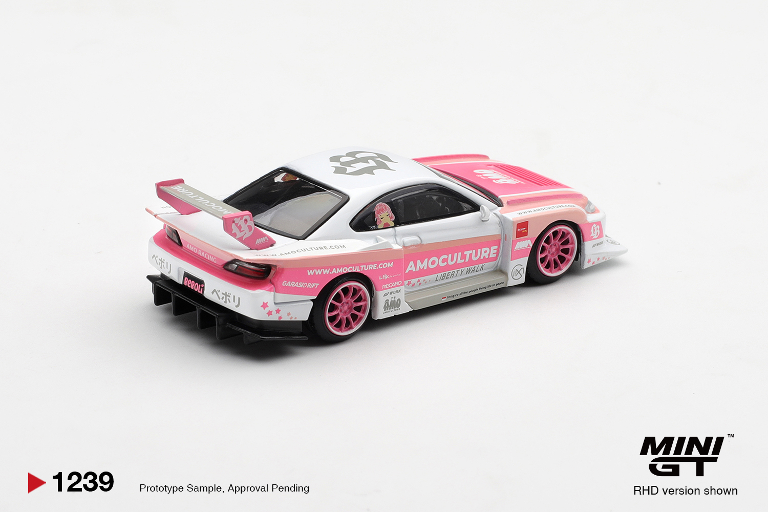 Mini GT 1239 Nissan SILVIA (S15) LB-Super Silhouette 1:64 NEU OVP