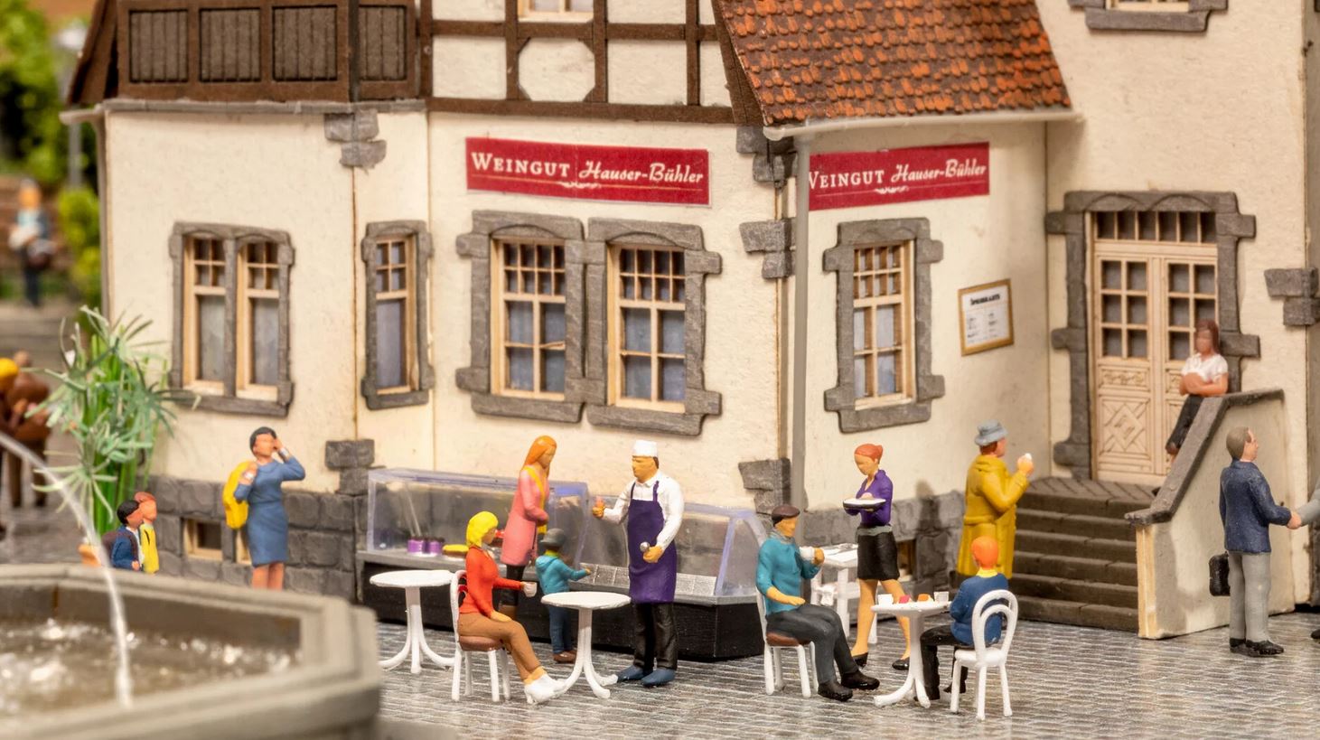 Noch 16245 Figuren-Themenwelt Cafe 1:87 Spur H0 Neu OVP