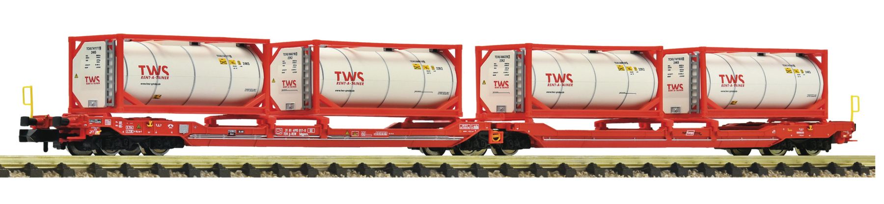 Fleischmann 6660054 Doppeltaschen-Gelenkwgn T3000e ÖBB/RCW Spur N