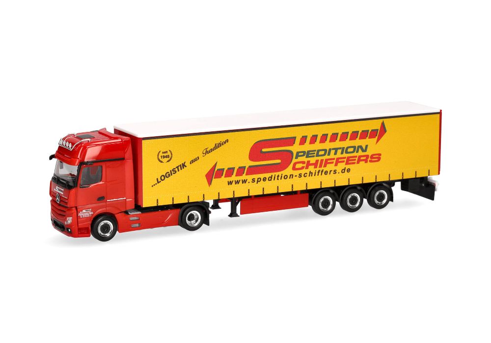 Herpa 319218 MB Actros Gigaspace GaPl-Sz "Spedition Schiffers" 1:87