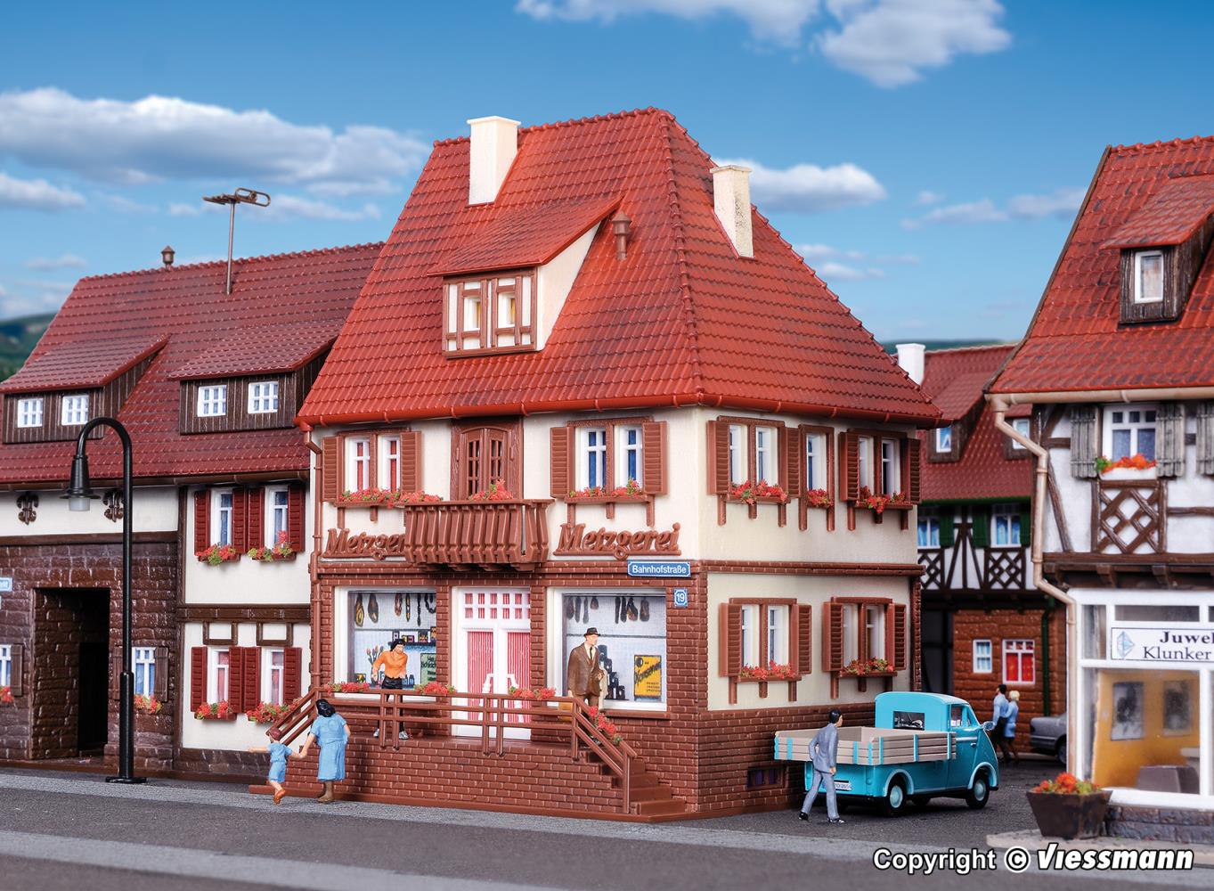 Vollmer 43674 Metzgerei Bahnhofstraße 19 1:87 Spur H0 Bausatz NEU