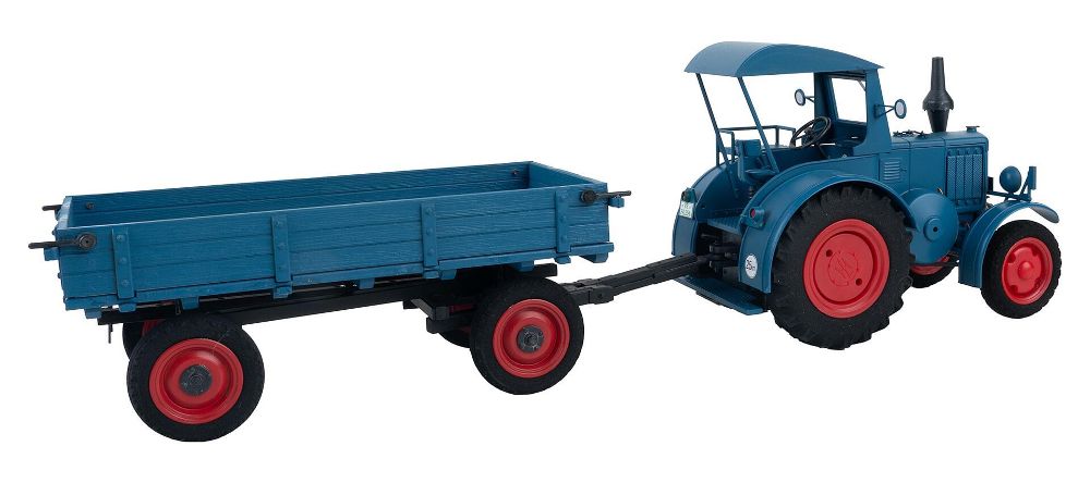 Pola 331620 Lanz Bulldog mit Anhänger 1:22,5 Spur G Bausatz Neu