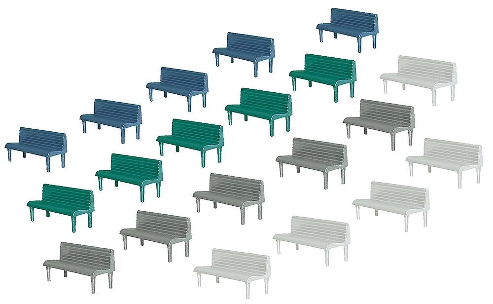 Faller 180441 20 Bänke 1:87 Spur H0 Neu OVP