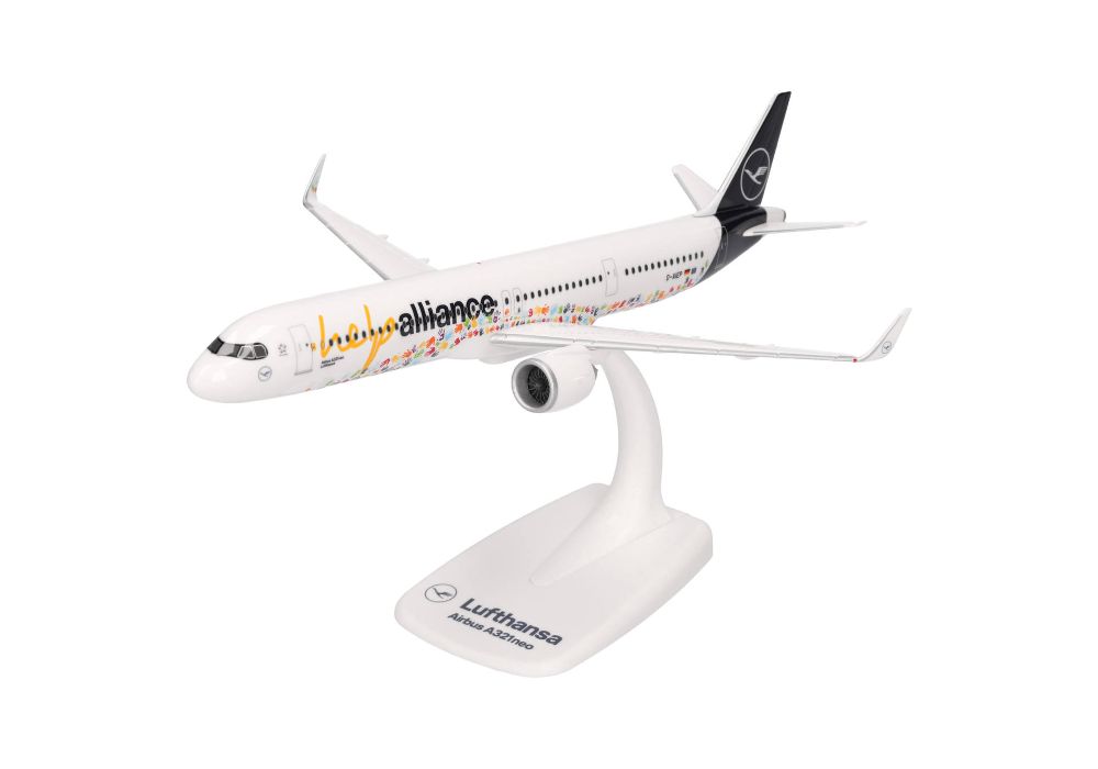 Herpa 614832 Lufthansa Airbus A321neo "Help Alliance" D-AIEP 1:200