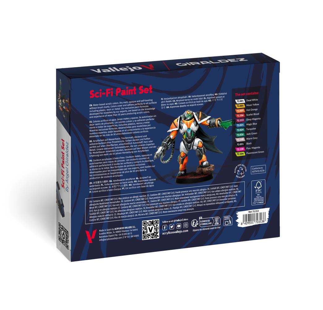 Vallejo 72313 Farb-Set Sci-Fi Paint Game Color Neu OVP