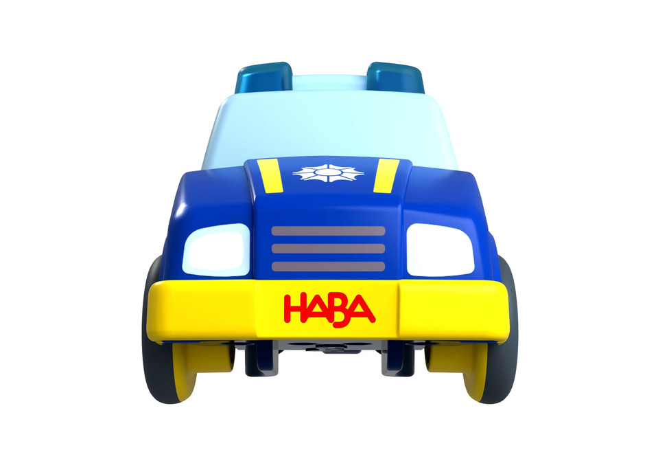 HABA 2013399001 Cars – Crash-Set 8 Schienenelemente 2 Wagen NEU