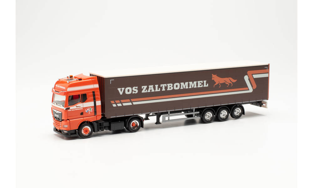 Herpa 315067 MAN TGX GX Gardinenplanen-Sattelzug Vos Zaltbommel 1:87 H0 N