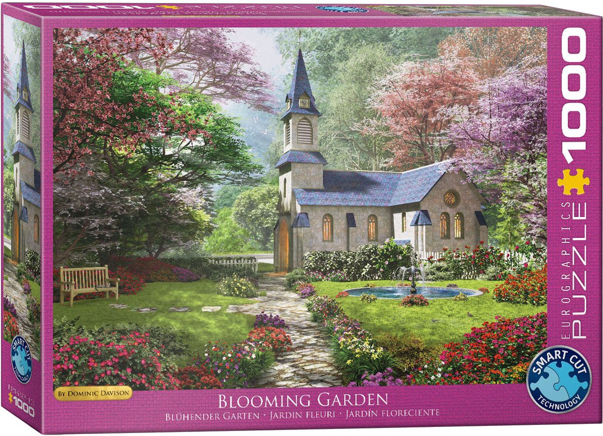 EUROGRAPHICS 6000-0964 Blühender Garten Dominic Davison 1000 Teile Puzzle
