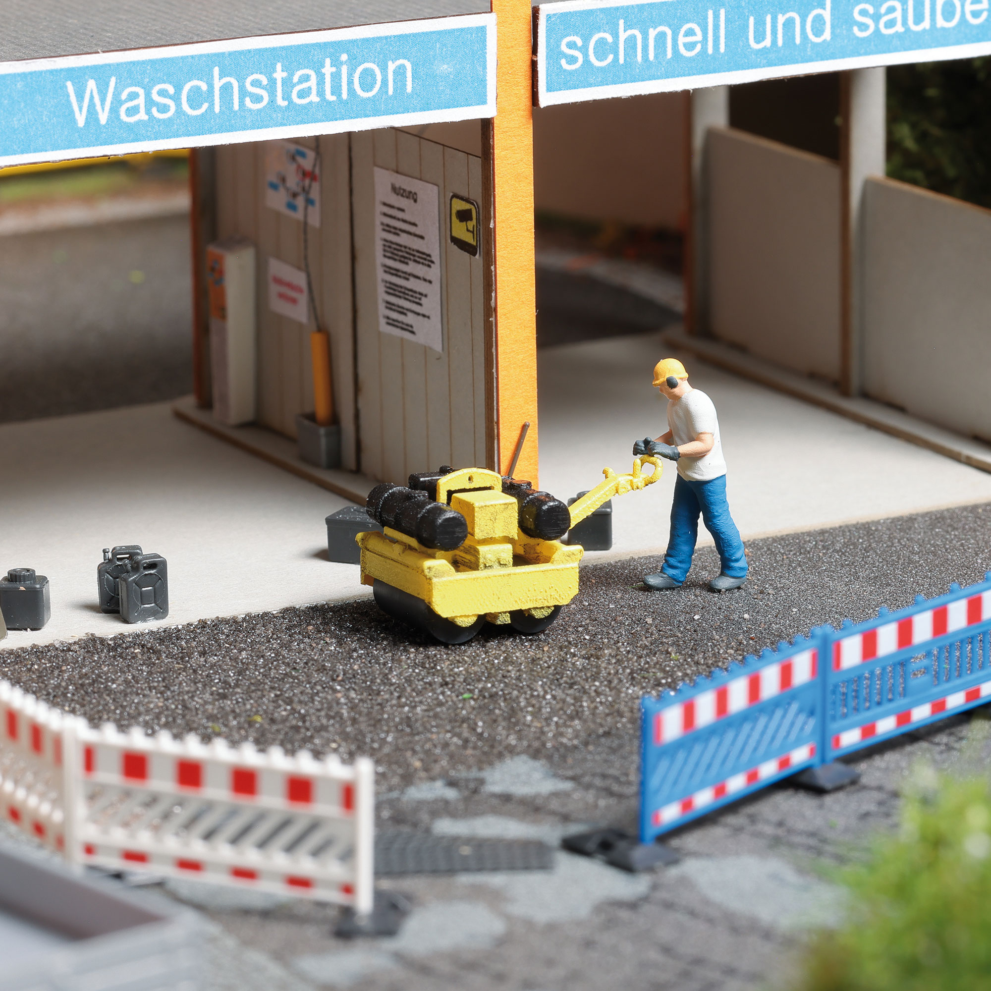 Busch 79898 A-Set: Asphalt walzen H0