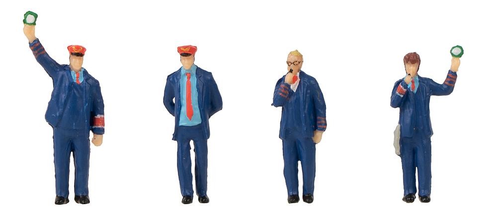 Faller 180237 Figuren-Set Sound-Effekt Bahnpersonal&Schaffnerpfiff 1:87 Sp