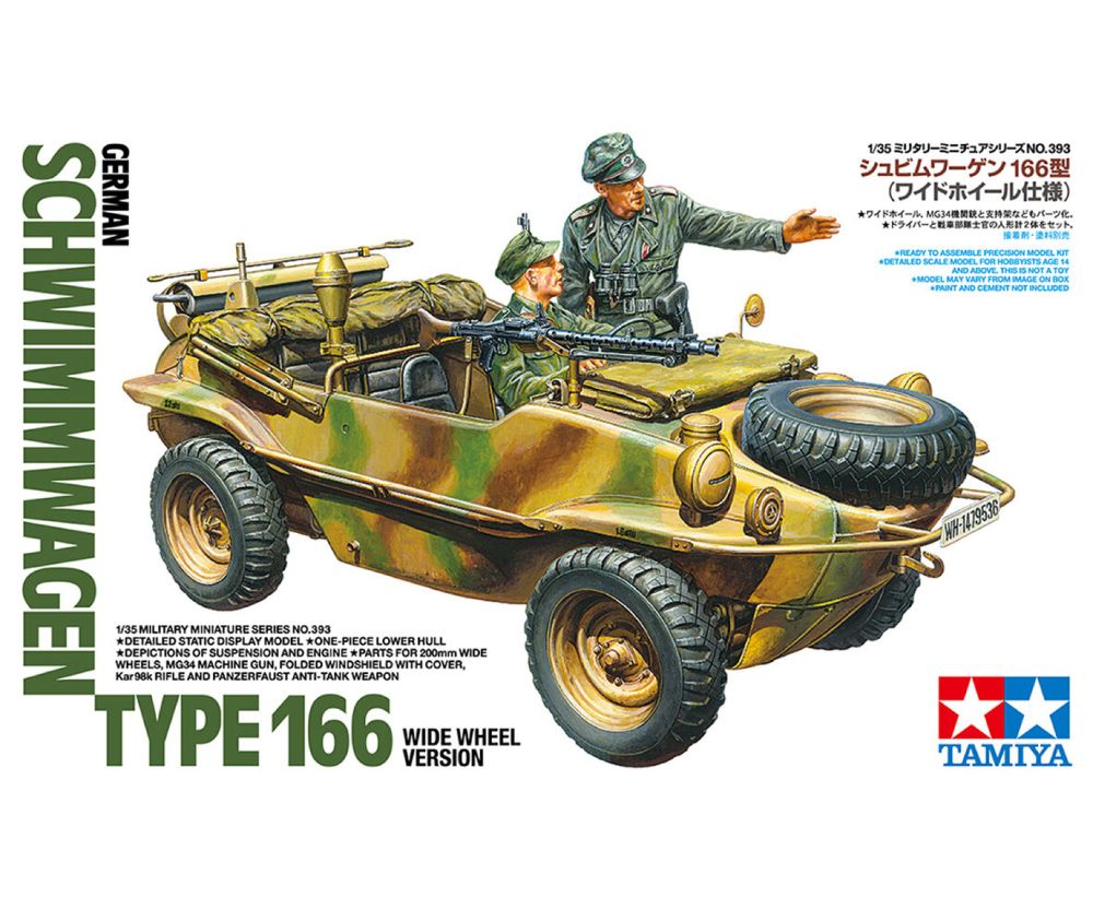Tamiya 35393 Dt. Schwimmwagen T166 breit 1:35 Bausatz NEU OVP