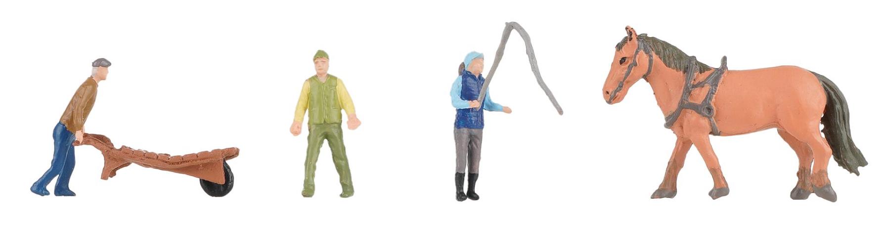 Faller 151923 Auf dem Reiterhof 1:87 Spur H0 Neu OVP Figuren