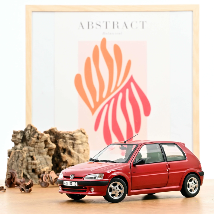 Norev 184921 Peugeot 106 S16 1998 Luzifer Rot 1:18 Standmodell