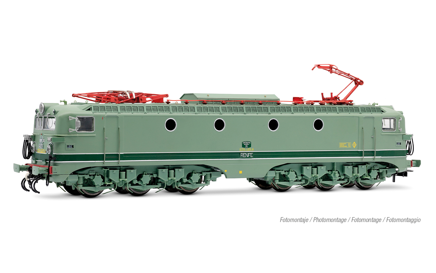 Electrotren HE2041 RENFE, sechsachs. Elektrolokomotive 276-129, mit zwei unters