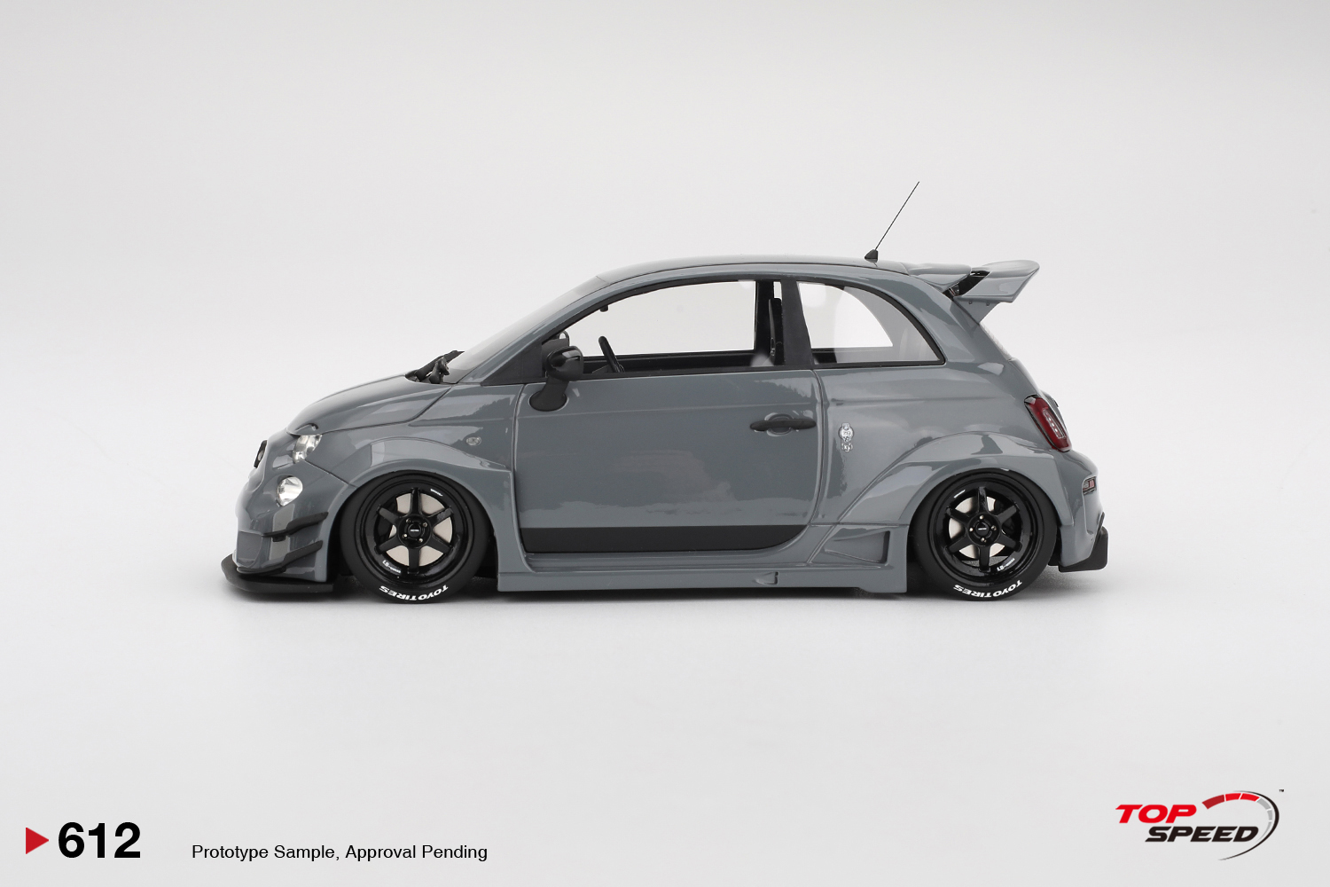Top Speed TS0612 1:18 FIAT 595 ABARTH X ABAS GREY