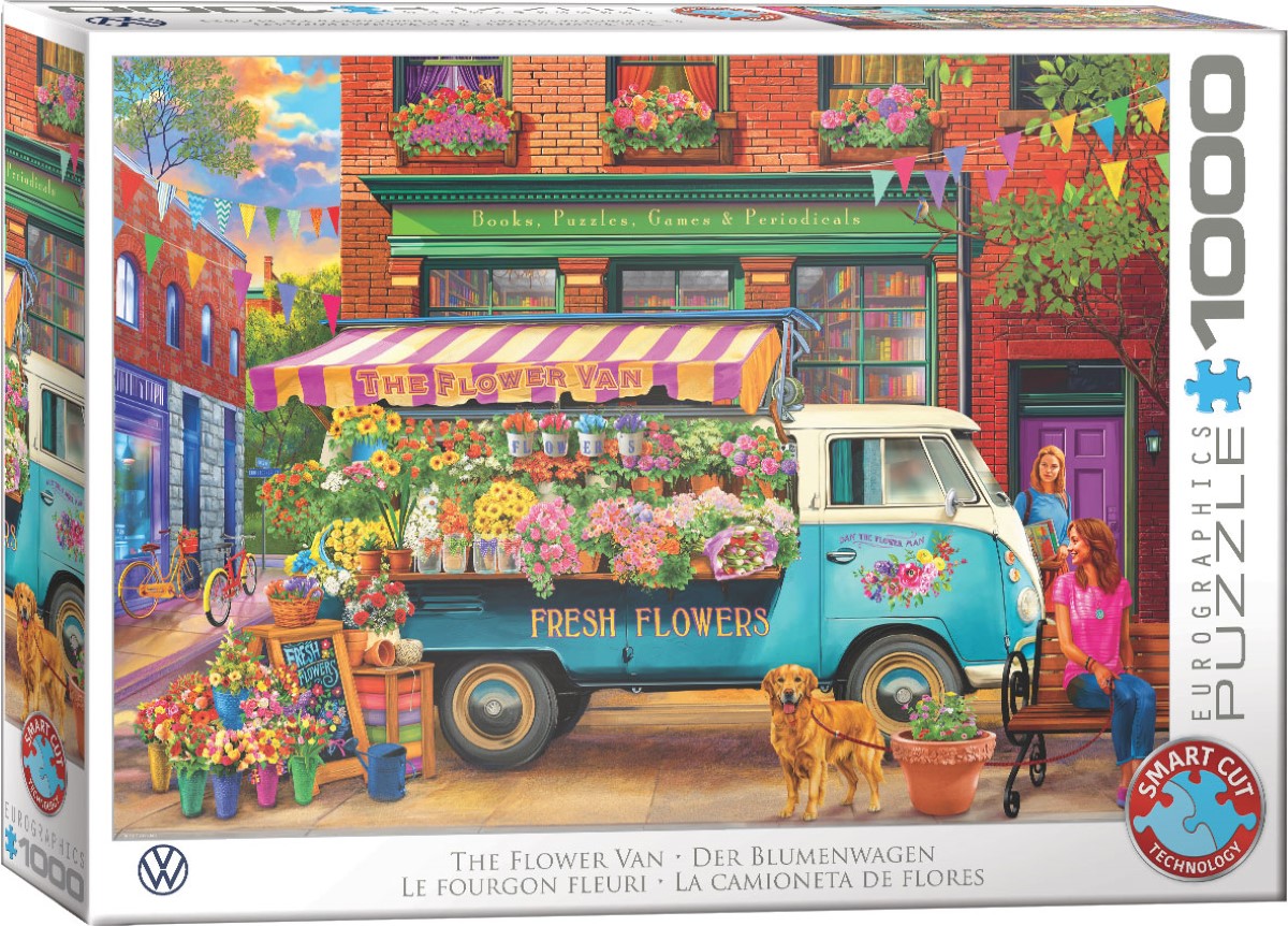 EUROGRAPHICS 6000-5917 VW - Der Blumenwagen 1000 Teile Puzzle Neu OVP