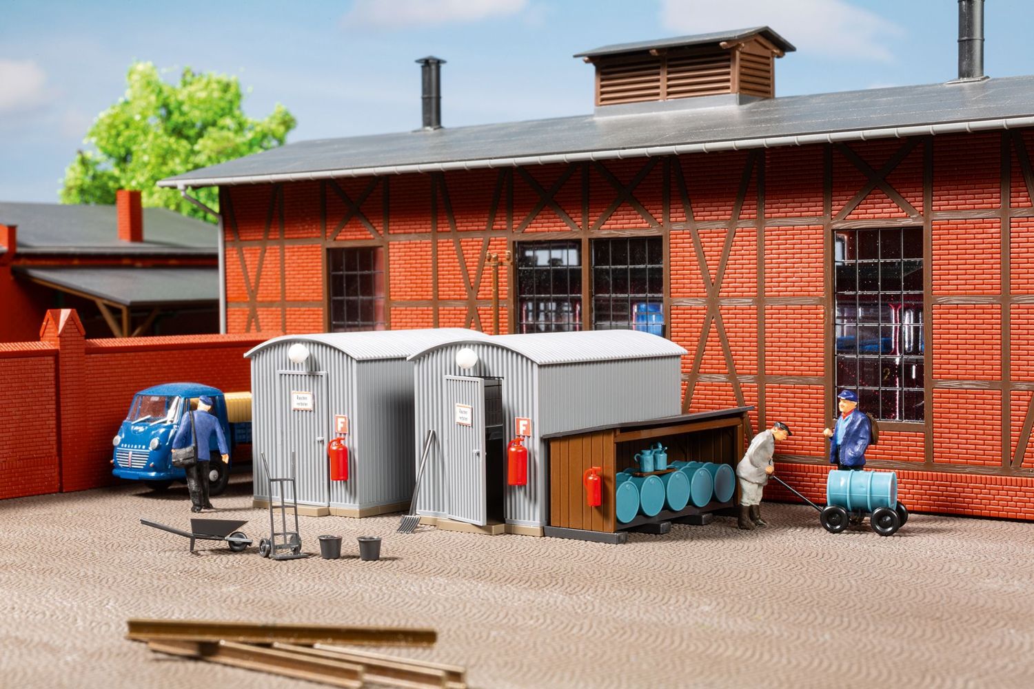 Auhagen 11478 Wellblechschuppen Öllager 1:87 Spur H0 Bausatz Neu
